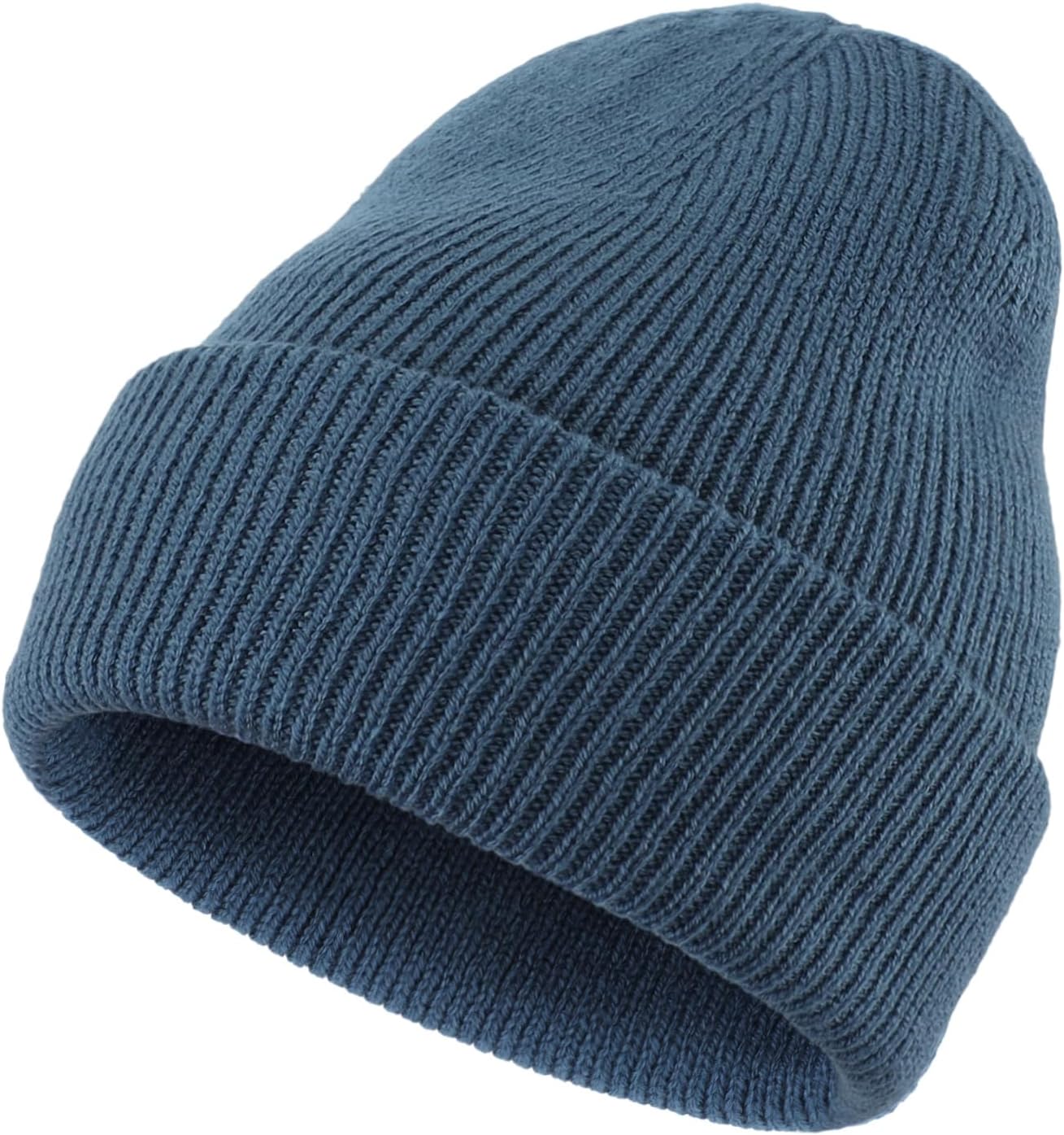 Home Prefer Mens Winter Hats Thick Knit Cuff Beanie Cap Warm Stocking Beanie Hat for Men Women Hunting Fishing Gardening