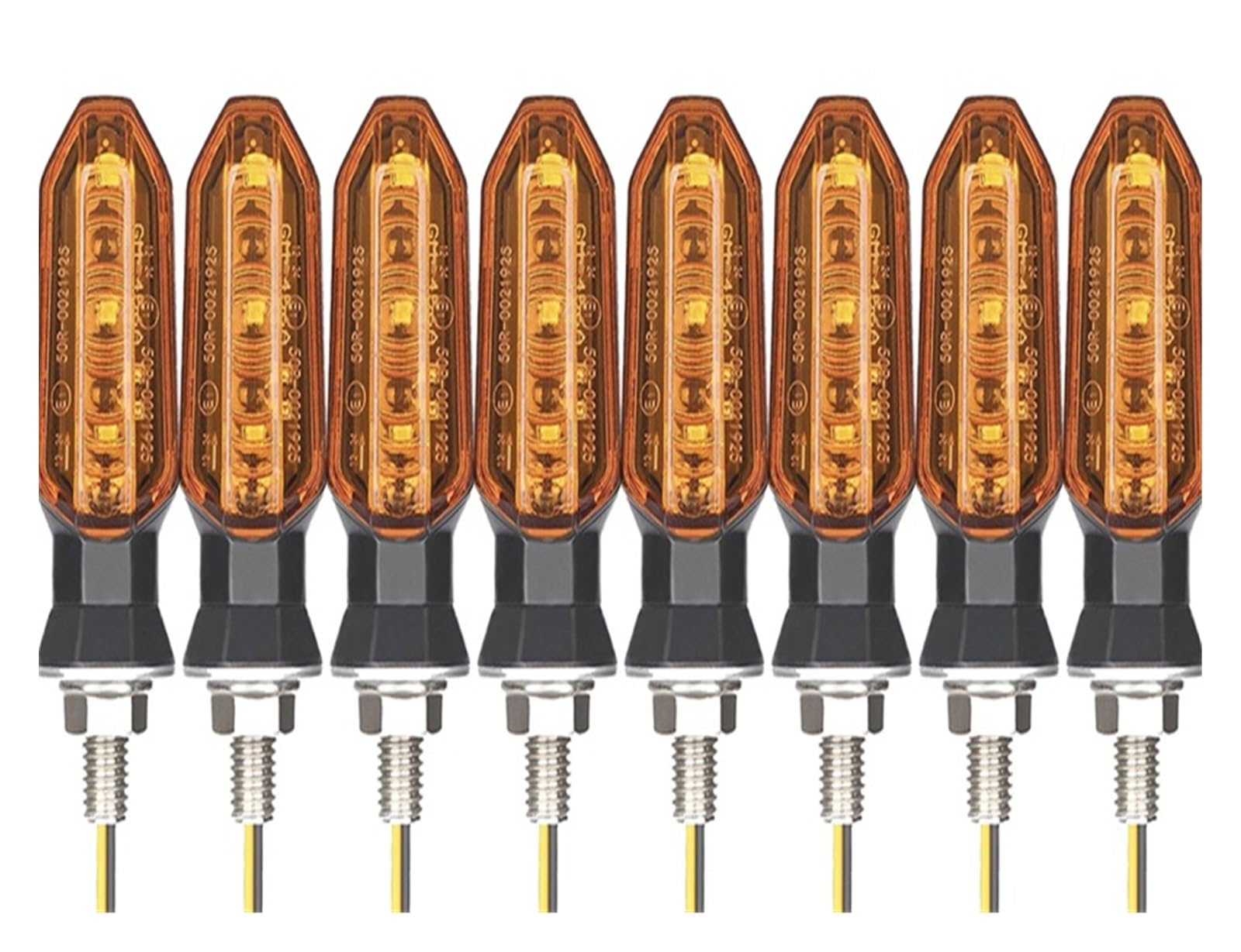 Indicador señal Giro Intermitentes LED Universales para Motocicleta, 12V, 8mm, Luces para para, Luz De Señal para
