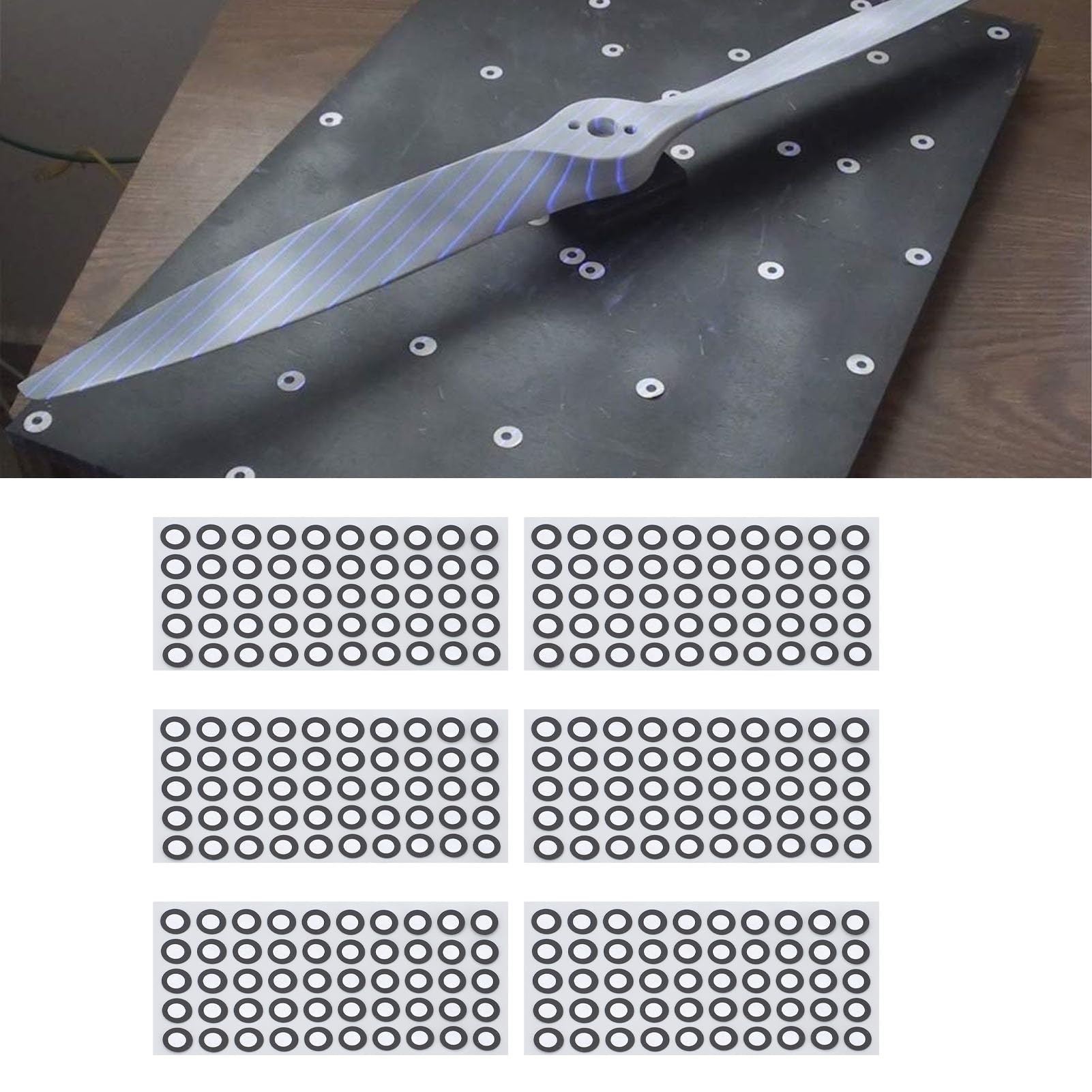Markery do Skanowania 3D, 1000 szt. Magnetyczne Cele Pozycjonujące 6,0 Mm, Punkty śledzące Markery Punktów Odniesienia Markery Odblaskowe do Skanerów 3D i Trackerów Optycznych