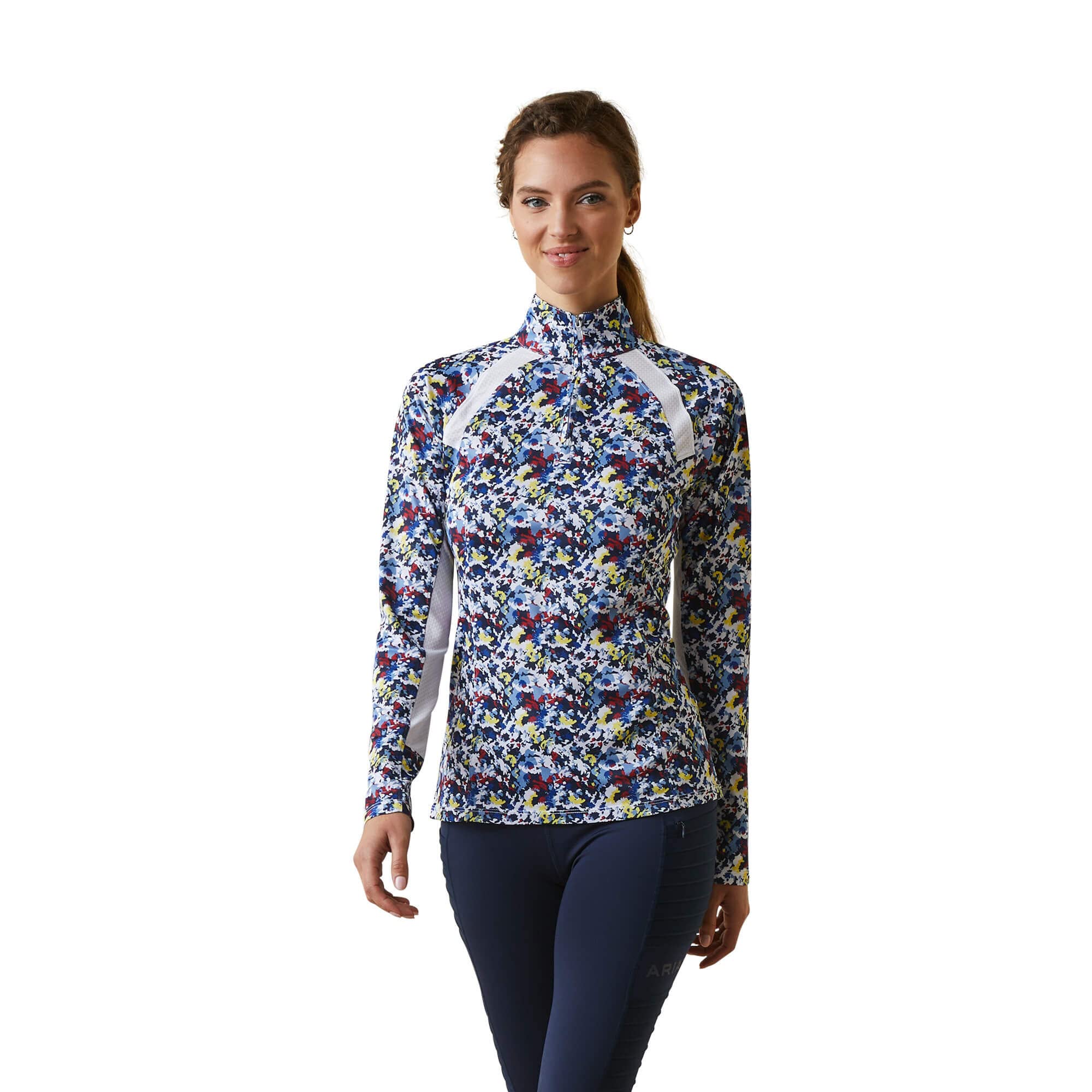 Ariat Women's Sunstopper 3.0 1/4 Zip Baselayer