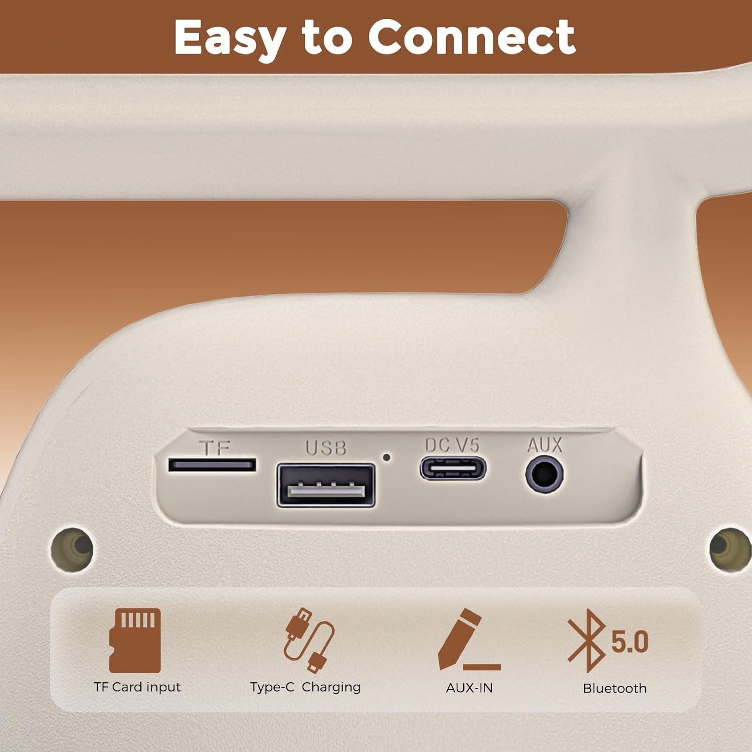 Karaoke Machine for Adults Kids, Mini Portable Bluetooth Speaker with 2 Wireless Microphone LED Lights, Supports USB/TF/AUX，Karaoke Toys for Family Party, Birthday Gift for Party - Image 3