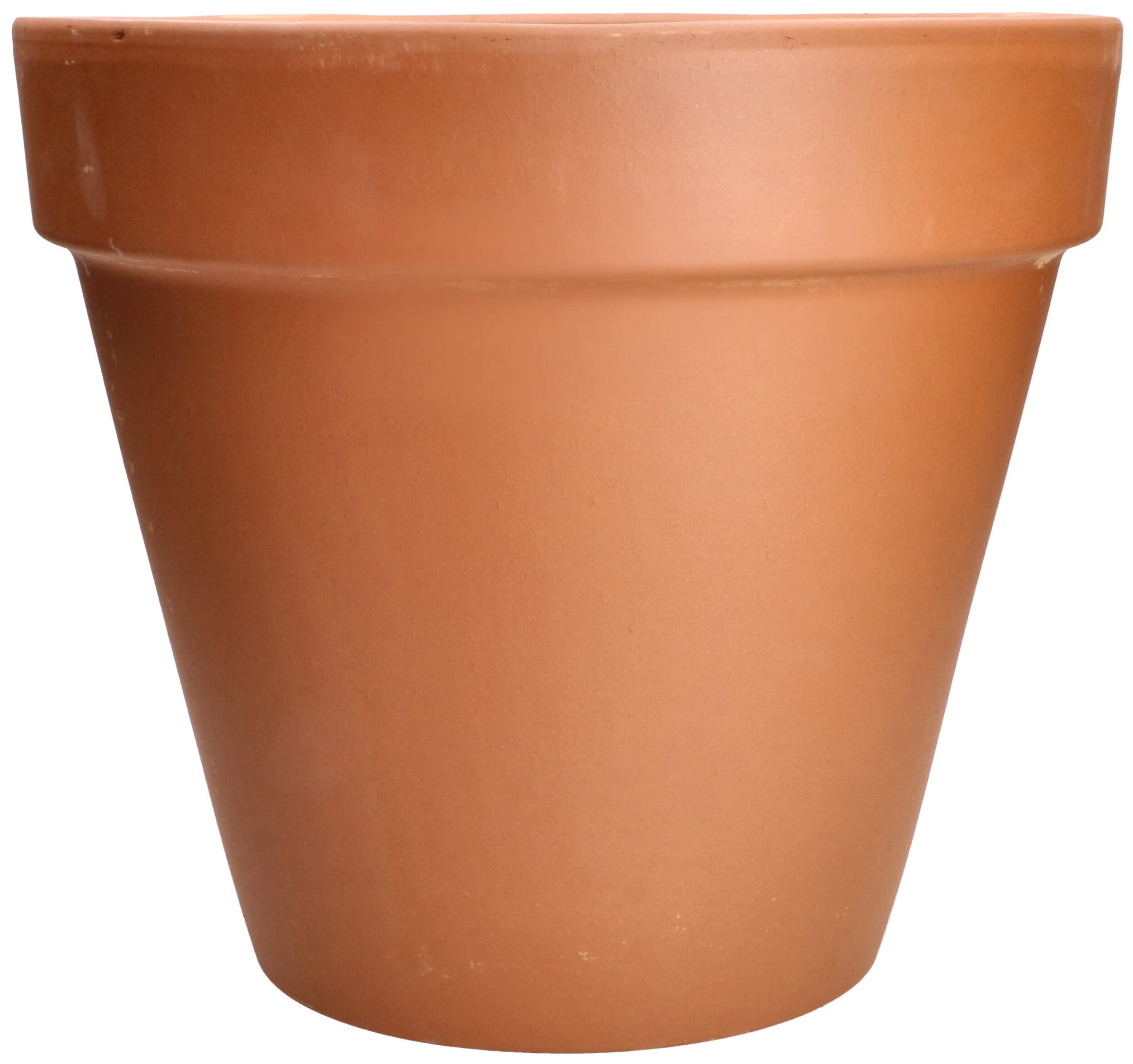 KOTARBAU® Lot de 4 pots en terre cuite avec bord de 11 cm, pour intérieur et extérieur, pot pour plantes, pour balcon ou jardin, céramique non émaillée