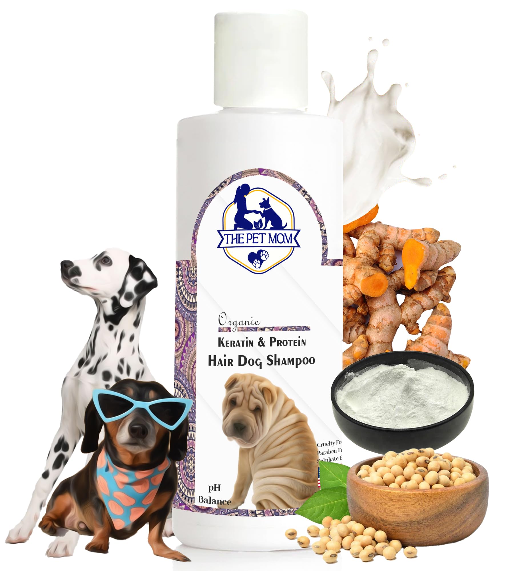 The Pet Mom Organic Keratin & Protein Hair Dog Shampoo for Healthy Pet Fur Nourish, Strengthen & Shine | Deep-Cleansing & Removes Dirt | All Dog Breed – 200ml (B0CKQQ76FD) Amazon Price History, Amazon Price Tracker
