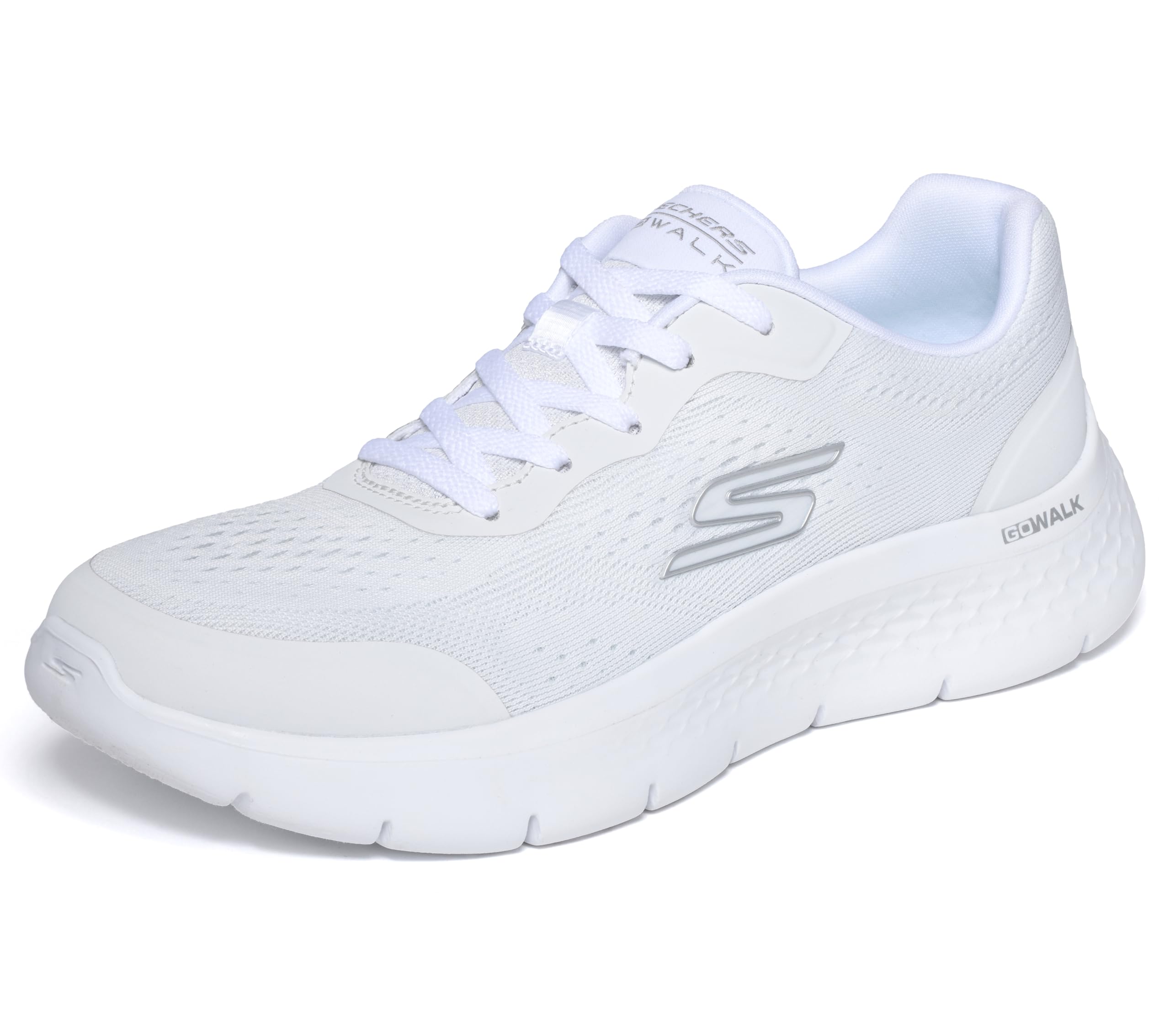 Skechers Women's GO Walk Flex Serenity Trainer, White, 7.5 UK