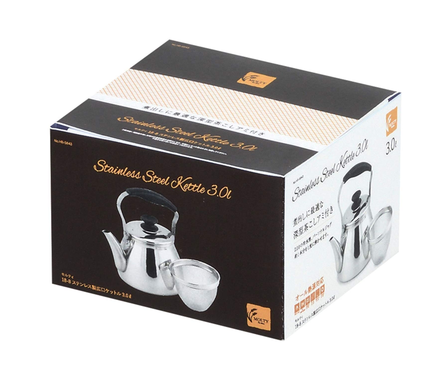 Amazon｜パール金属 モルティ 18-8ステンレス製広口ケットル3.0L