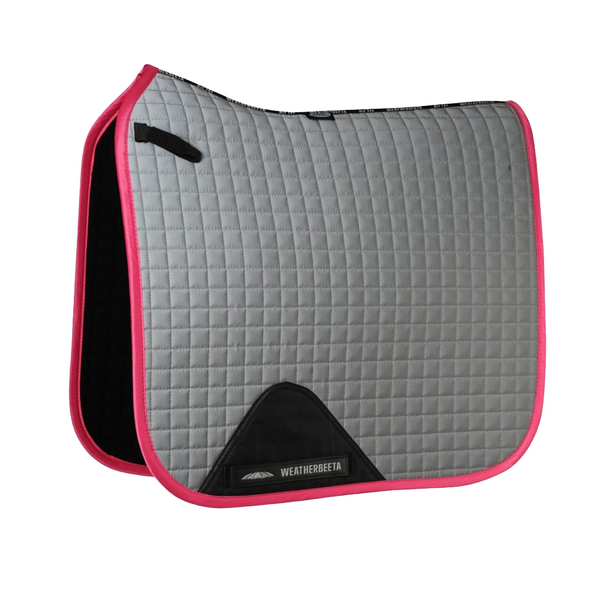 WeatherBeeta Reflective Prime Dressage Saddle Pad, Silver/Pink, Pony