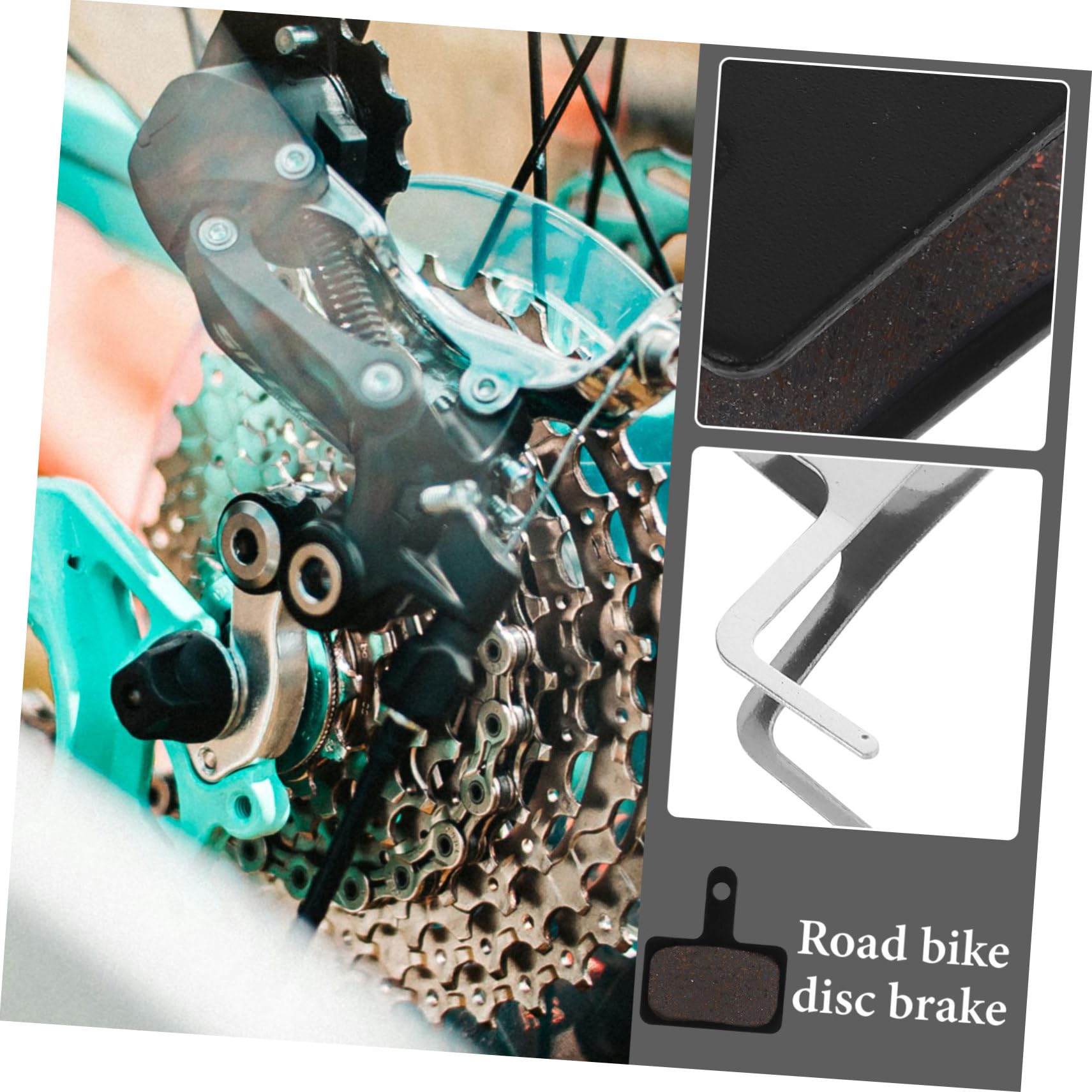 INOOMP 6 Ensembles Plaquettes de Frein vélo plaquette de Frein à Plaquettes de Frein VTT Freins Disque de Frein VTT Accessoire de Frein de vélo Scooter Les Plaquettes de Frein Cyclisme