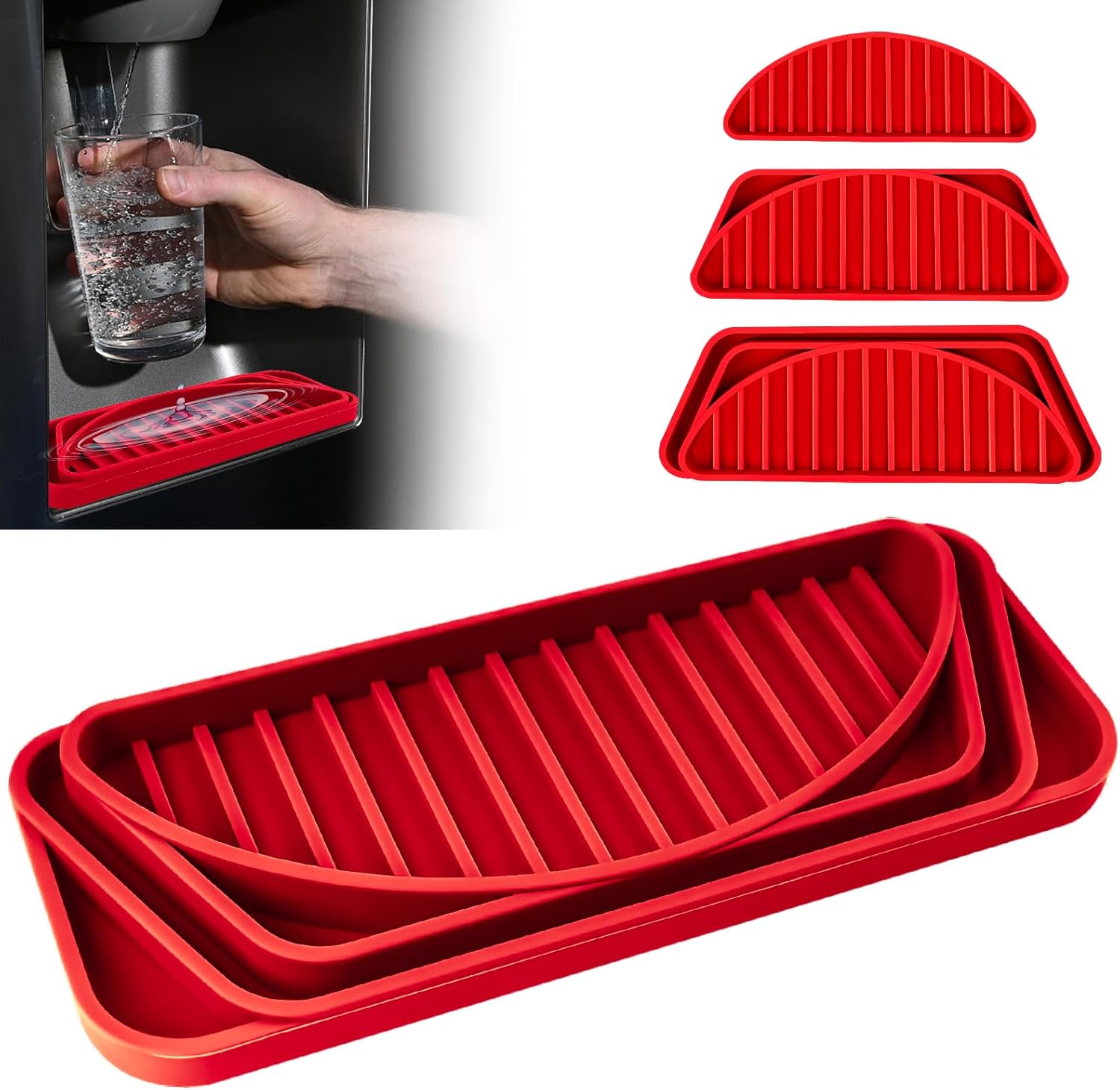 ASOUNY Silicone Refrigerator Drip Catcher Nonslip