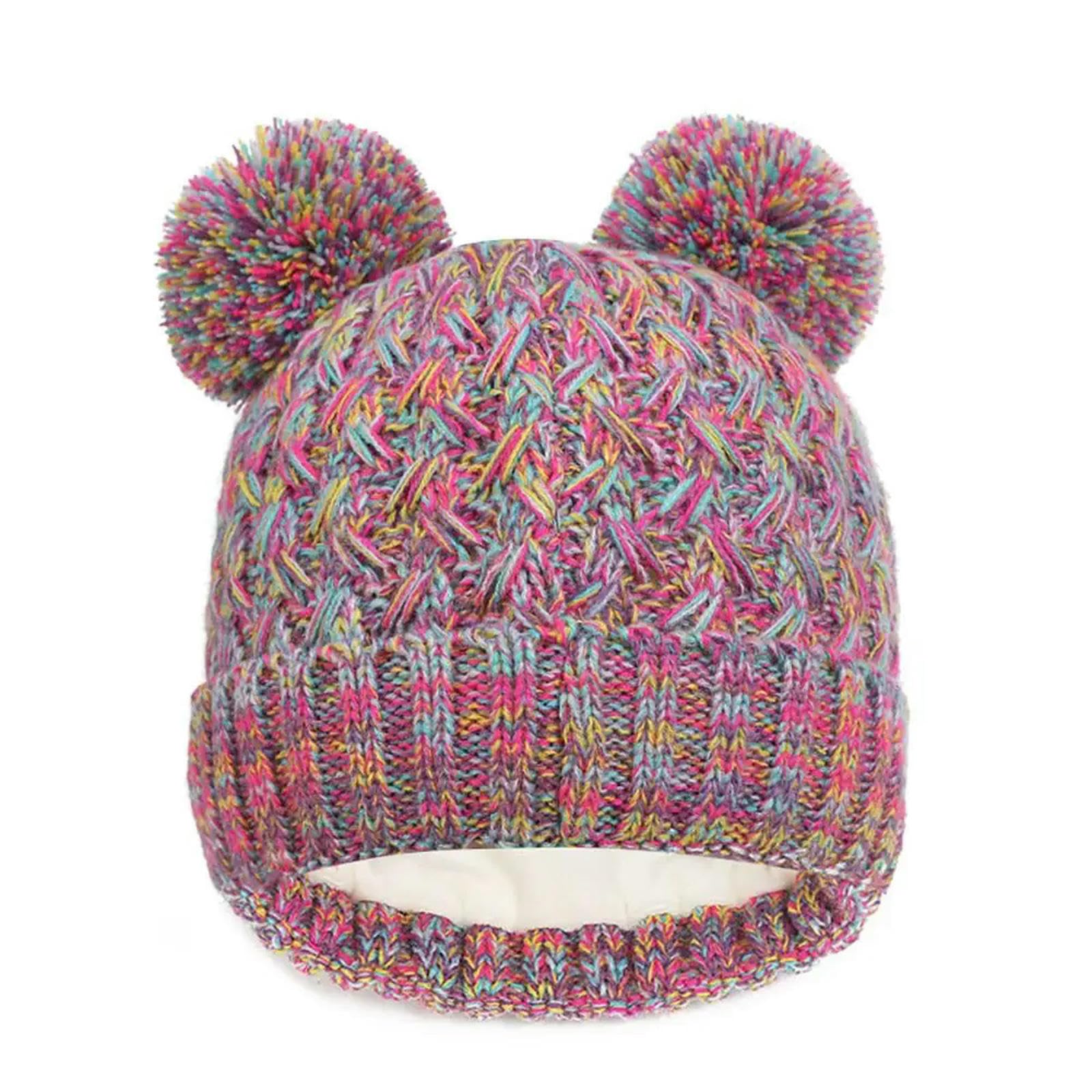 Zonto Wintermütze Schal Handschuh-Sets Winter Warmer Kinderhutschalhandschuhe Set Verdickte Winddichte Kinder Mütze Kapuzenschal Für Kinder