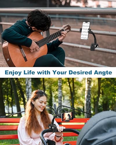 Miniatura 2 de Soporte de cuello de cisne para cochecito, silla de ruedas, cinta de correr, bicicleta giratoria, soporte de micrófono, diseño que no se cae