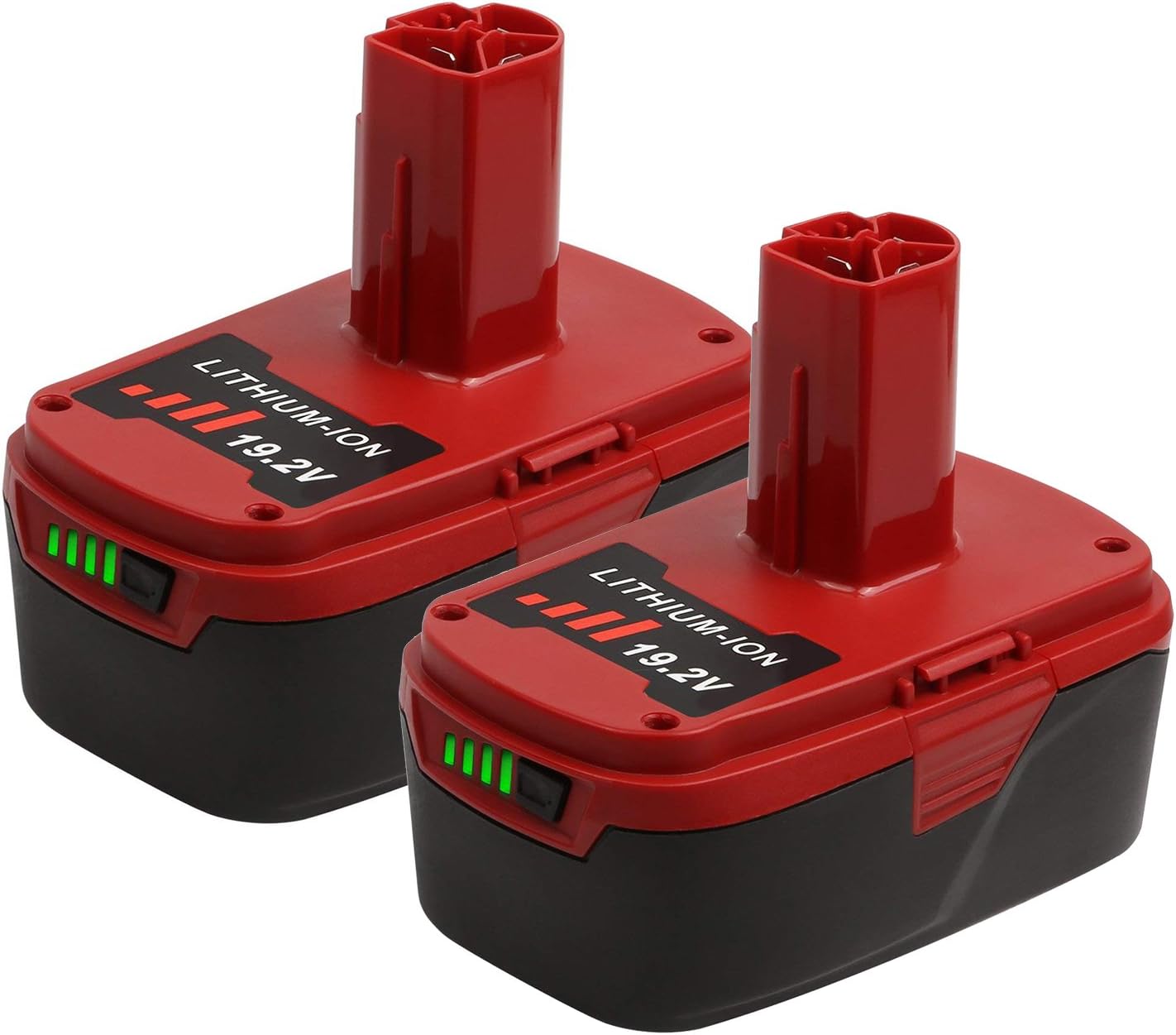 Enegitech 19.2V 4.0Ah C3 High Capacity Replacement Lithium Ion Battery for Craftsman 130211004, 11375, 1323903, 315.113753, 130279005, 130279003 2Pack