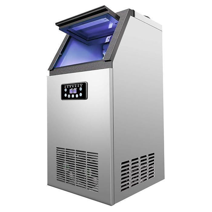 Buy TERRADISE Freestanding Commercial Ice Machine Maker, 160LB/72.5 kilograms Ice in 24H, 10kg