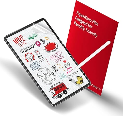 bersem Paquete de 2 protectores de pantalla Paperfeel compatibles con iPad Pro de 11 pulgadas 2024 (M4), película PET mate para escritura de arte en