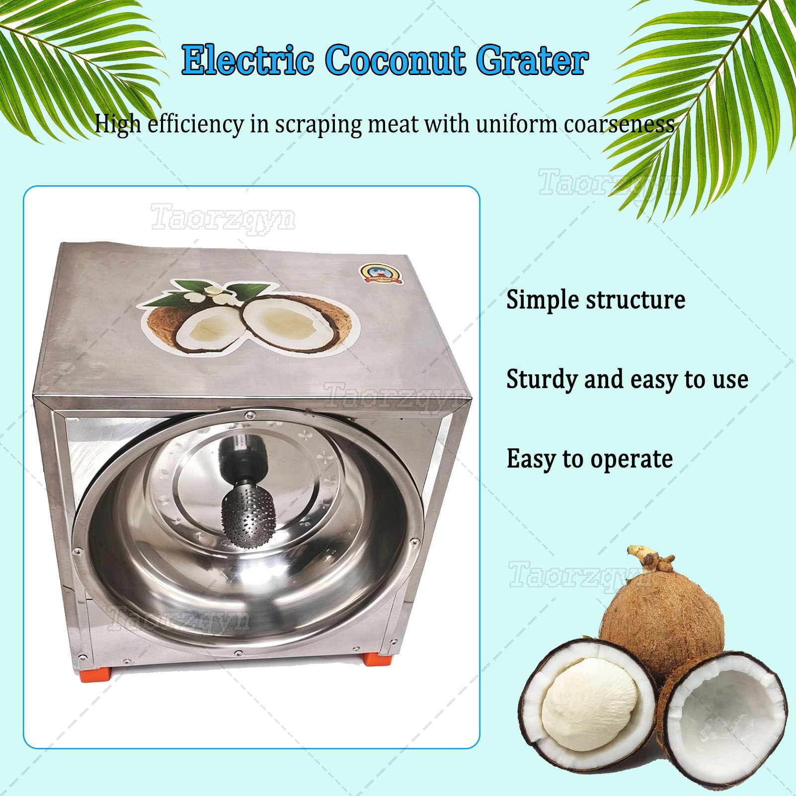Macchina Lavorazione Cocco Grattugia Elettrica Professionale Cocco