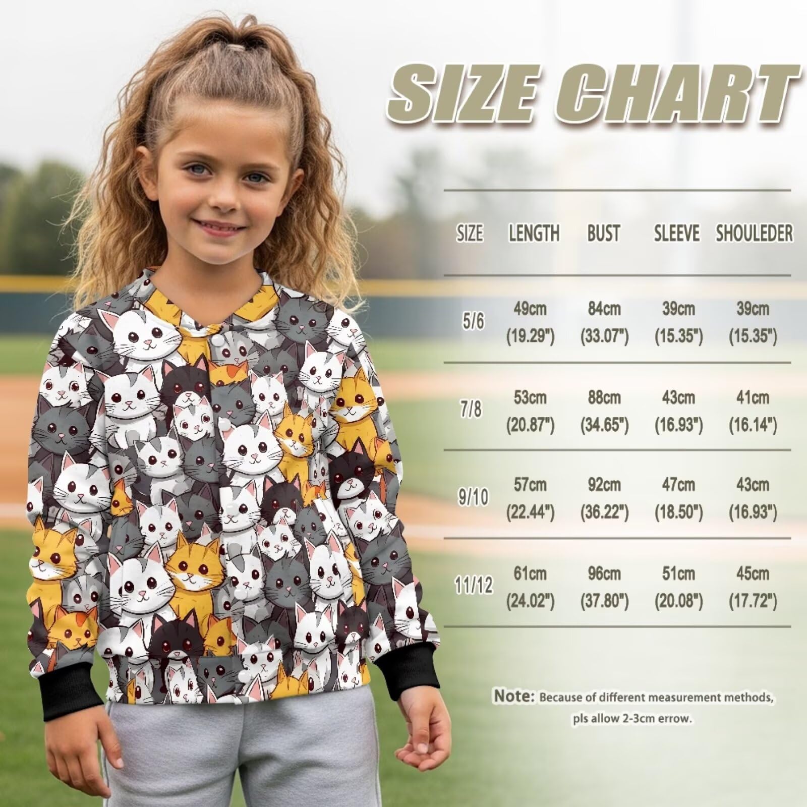 chaqlin Camiseta de béisbol de manga larga para niñas, suéter divertido de béisbol para niñas de 5 a 12 años