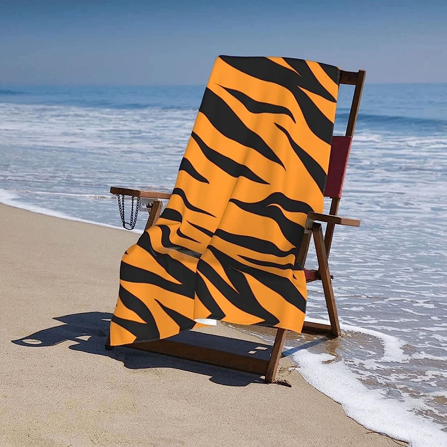 Serviette De Plage Enfant Rayures De Mode Créatives Séchage Rapide Imprimé 3D ‎Absorbante Durabilité Gothique Squelette Drap De Plage Serviette De Bain pour Sauna Surf Voyage 150 X 200 Cm -3S5A/D5S