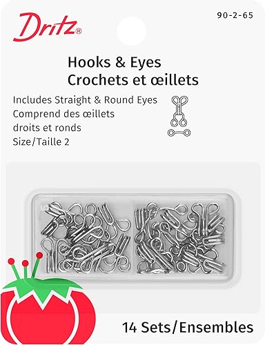 Miniatura 6 de Dritz Ganchos y Ojos, Talla 2, Negro