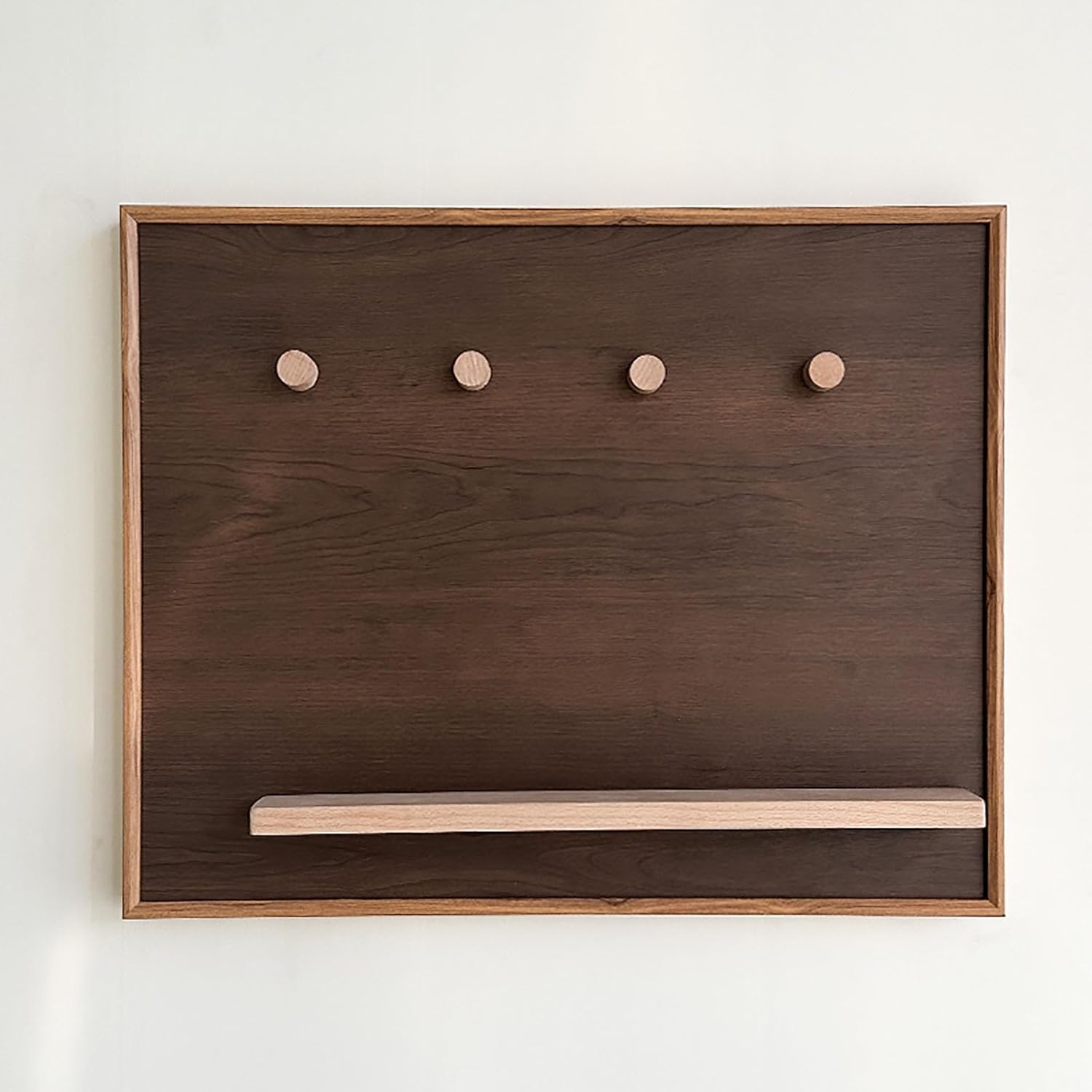 Wood Fuse Box Covers Wall Mounted Electric Meter Box Cover with Storage Rack Hidden Circuit Breaker Panel Decorative Painting for Indoor Use(Wood,40x30CM(15.7x11.8in))