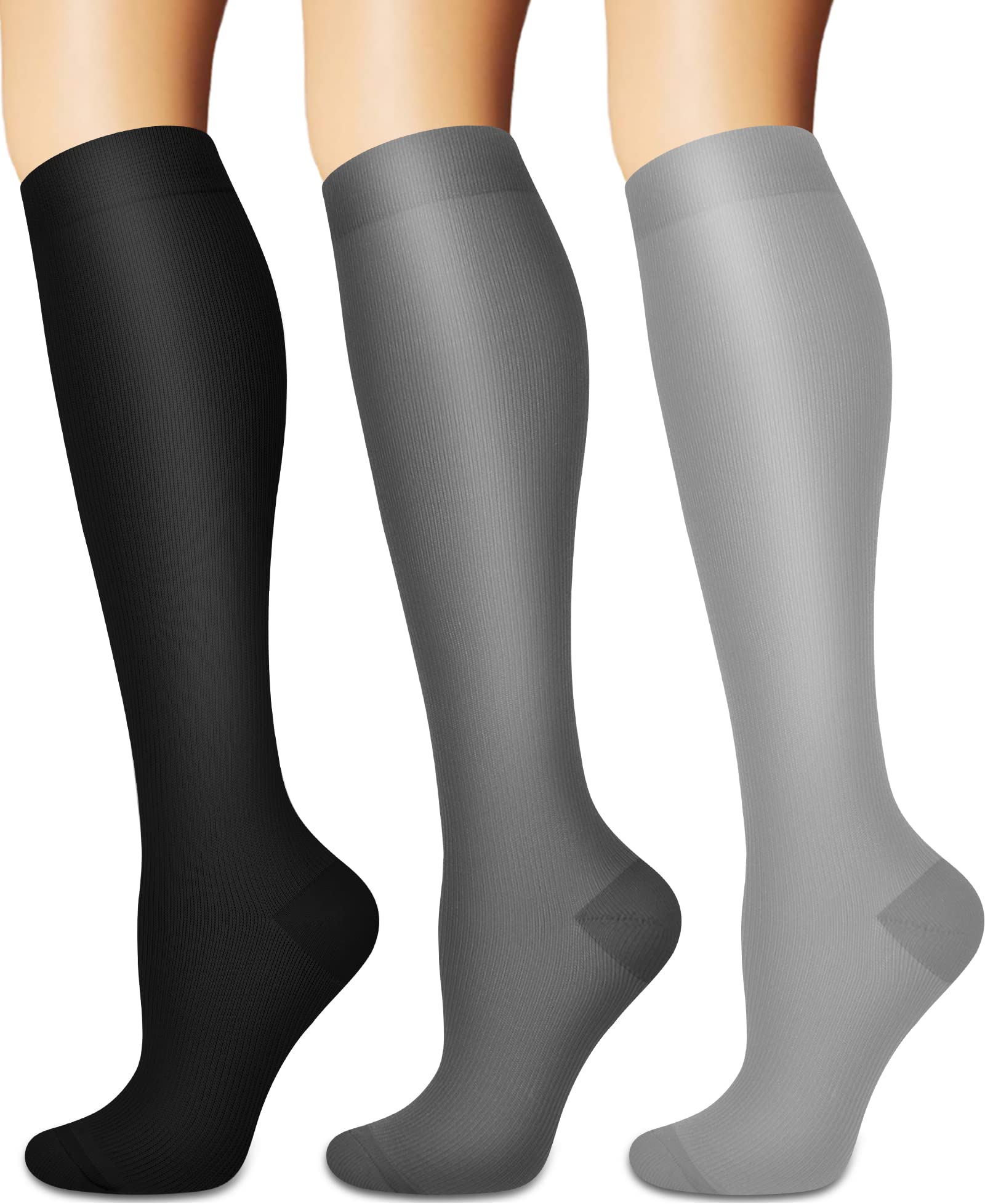 Sooverki Compression Socks for Women and Men Circulation (3/4 Pairs) is Best Support for Running Athletic Cycling Hiking