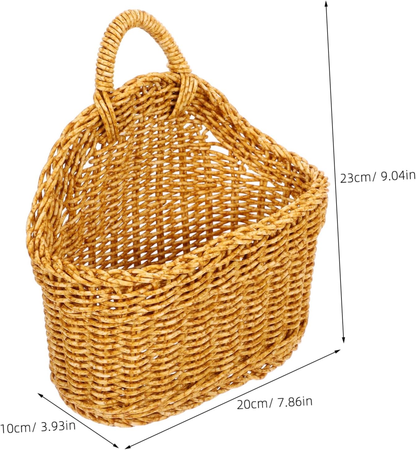 3pcs Hanging Fruit Basket Kitchen Vegetable Holder Jute Wall Basket Storage Jute Hanging Produce