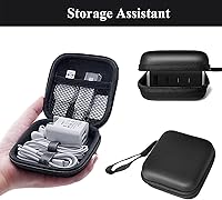 Vista 5 de Charger Case,Mini Cable Organizer Cases,Pouch Case Bag,Small Charger Organizer,Waterproof Travel Storage Carrying Bag for USB Drives,Power