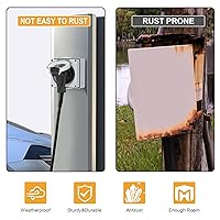 Vista 5 de Caja de toma de corriente de 50 amperios, NEMA 6-50R Receptáculo de soldador EV de 250 voltios resistente, resistente a la intemperie al aire libre