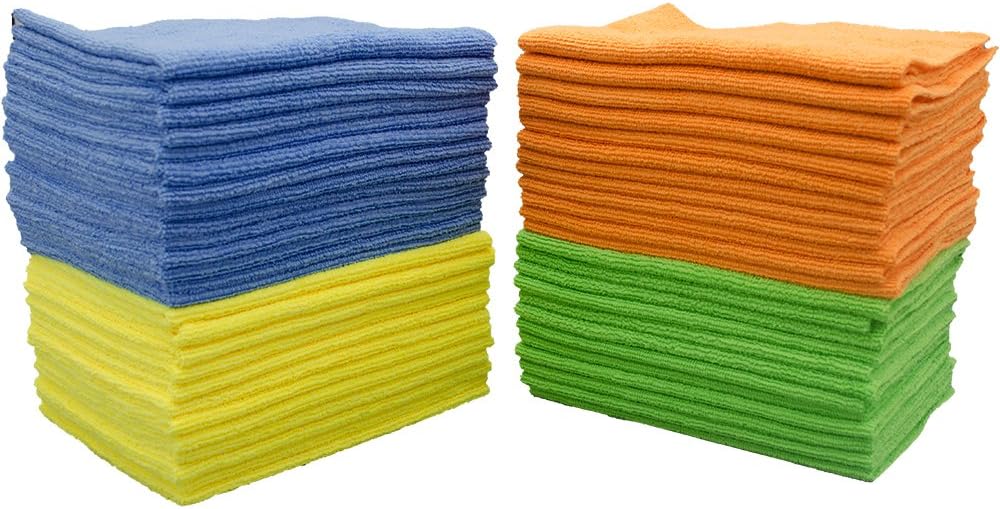 Ultraneat Edgeless Microfiber Cleaning Cloth, 50 Pack （12