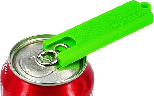 Miniatura 3 de Intulon Abrelatas compacto para latas de refrescos y cerveza, cabe en el bolsillo (verde lima, regular (paquete de 2))