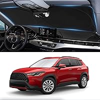 Vista 66 de Parasol, protector plegable para ventana delantera, plegable, visera para parabrisas 240T, cobertura completa para mantener el automóvil fresco