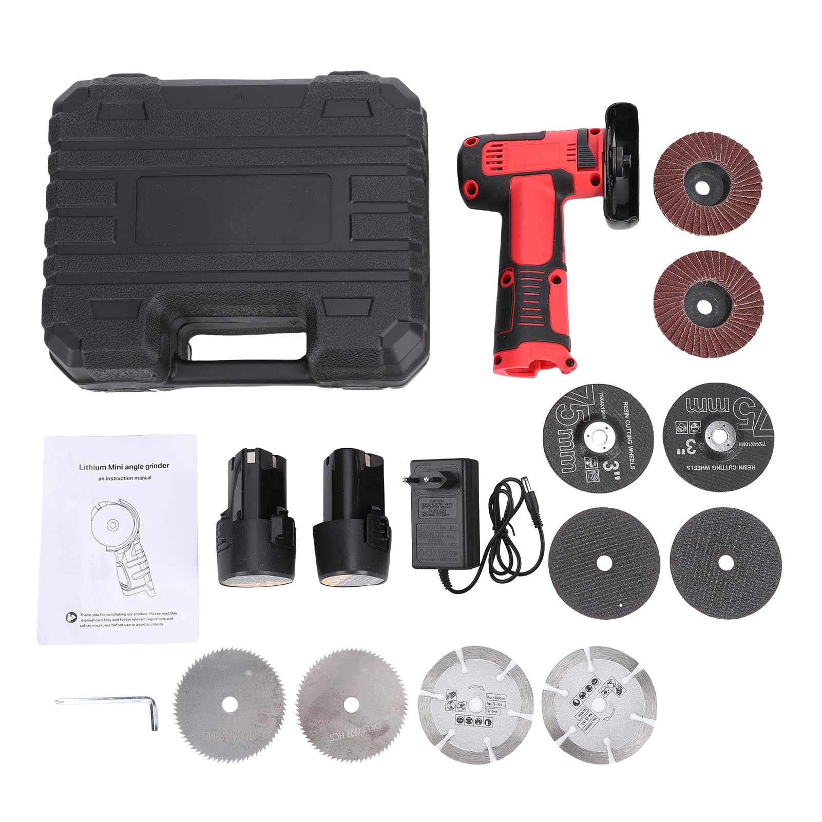 FTVOGUE Meuleuse D'angle sans Fil Mini, Meuleuse 19500rpm pour