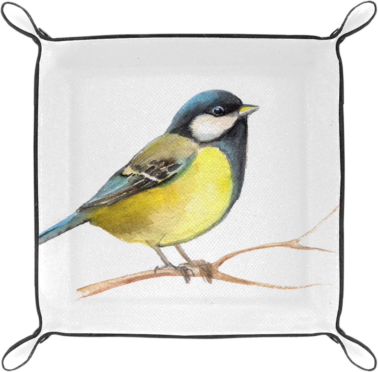 gdfgd Dice Tray,Folding PU Leather Rolling Tray Trays for Dice Games Home Storag,Bird Amazon