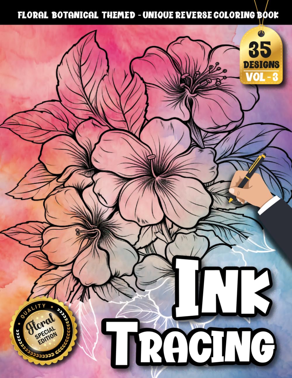 Ink Tracing Book: Floral Botanical Serenity for Slow, Mindful Creativity: Adult coloring book for relaxation lovers | Immersive tracing experience ... art (Floral Botanical Tracing Series)