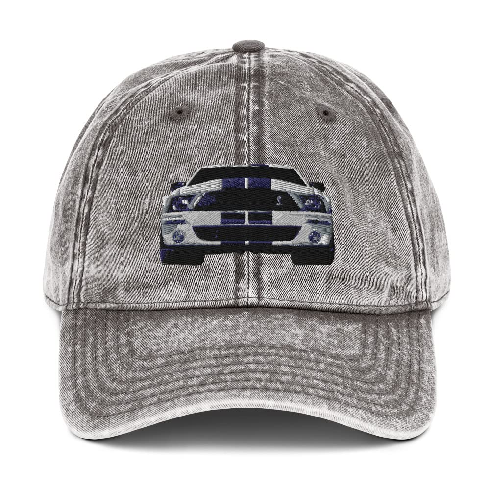 GenericShelby Mustang GT 500 Vintage Cotton Twill Cap for The Classic Car Road Rally Enthusiast