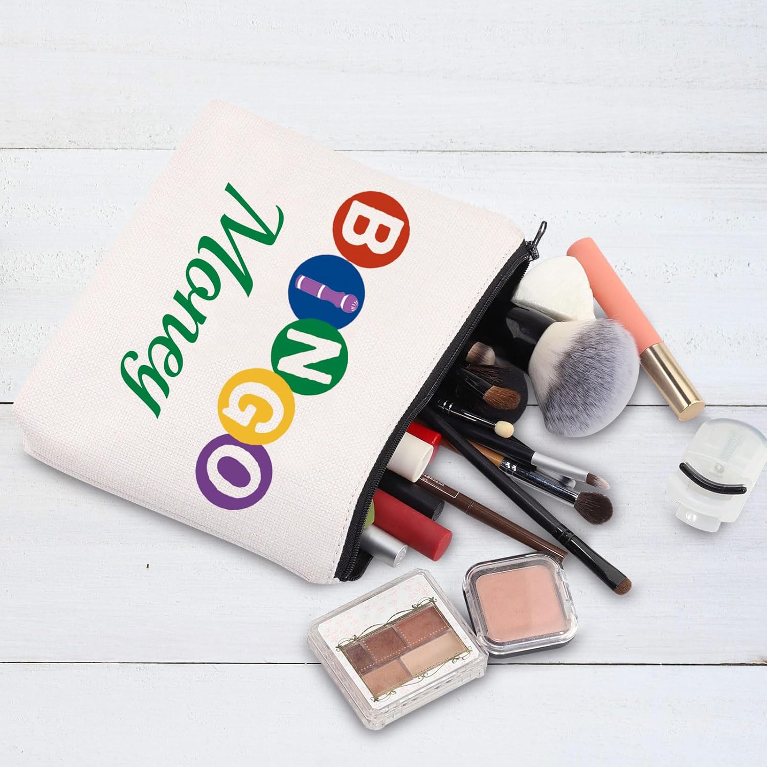G2TUP Funny Bingo Game Lover Gift Money Zipper Bag Casino Gambling Toiletry Bag