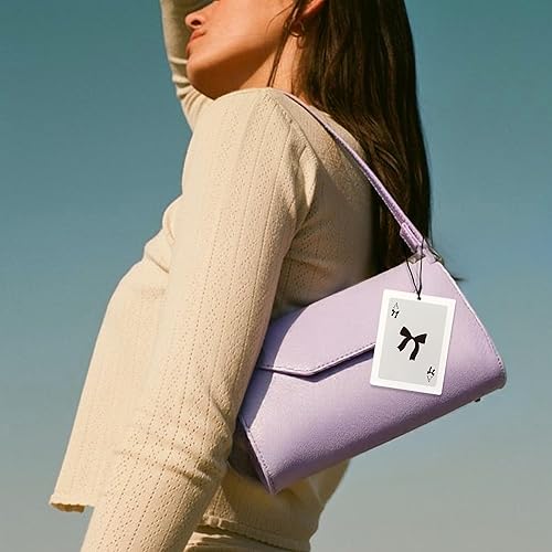 Miniatura 6 de Ambientador de aire con lazo negro lindo para automóvil, moderno retro Queen Ace Card Guest Check Ambientador colgante 3 piezas para coches, clóset