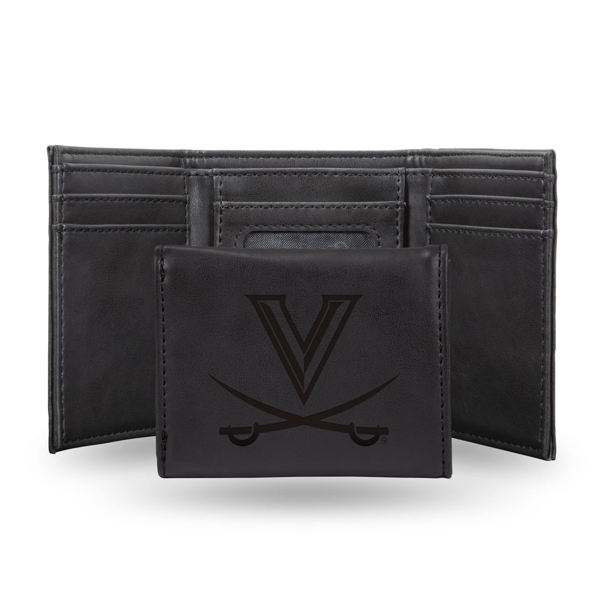 Rico Industries NCAA Laser Engraved Trifold Laser Engraved Tri-Fold Wallet - Men's Accessory