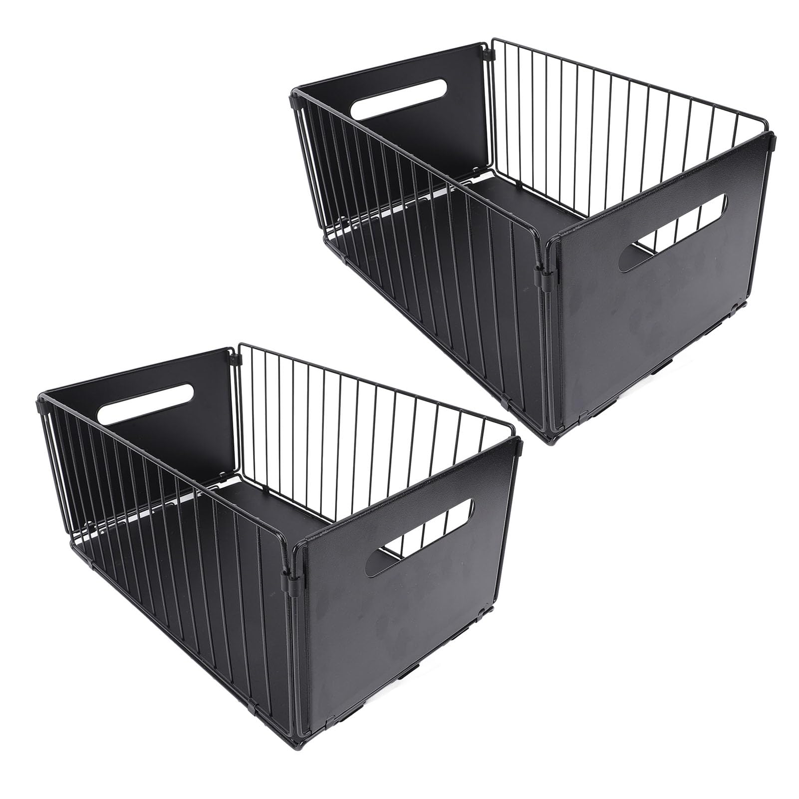 Aramox Pod Zlewem Wyciąganie Organizatora Mocne żelazne Wielofunkcyjna Szafka Szafka z szufladą na 2pcs do Kuchni (Wysoki)
