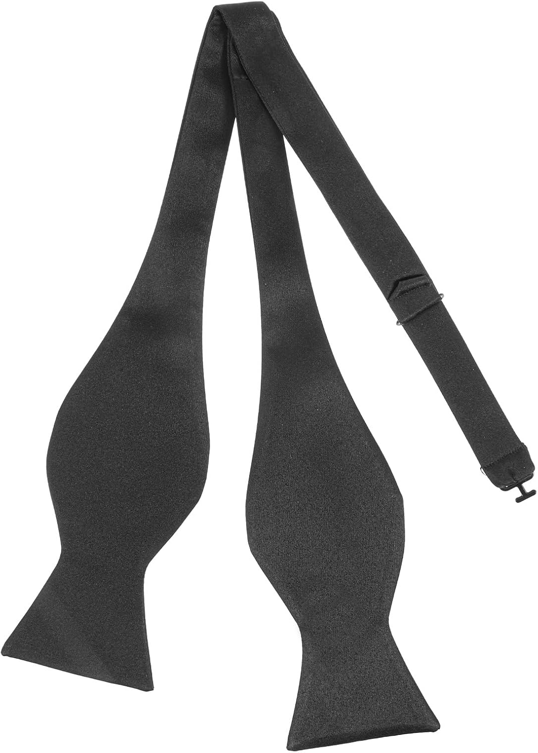 Mabor Bow Ties for Men Self Tie, Black Bowtie for Tuxedo Wedding | Formal Self-Tied Bow Ties for Men Boys, Solid Color