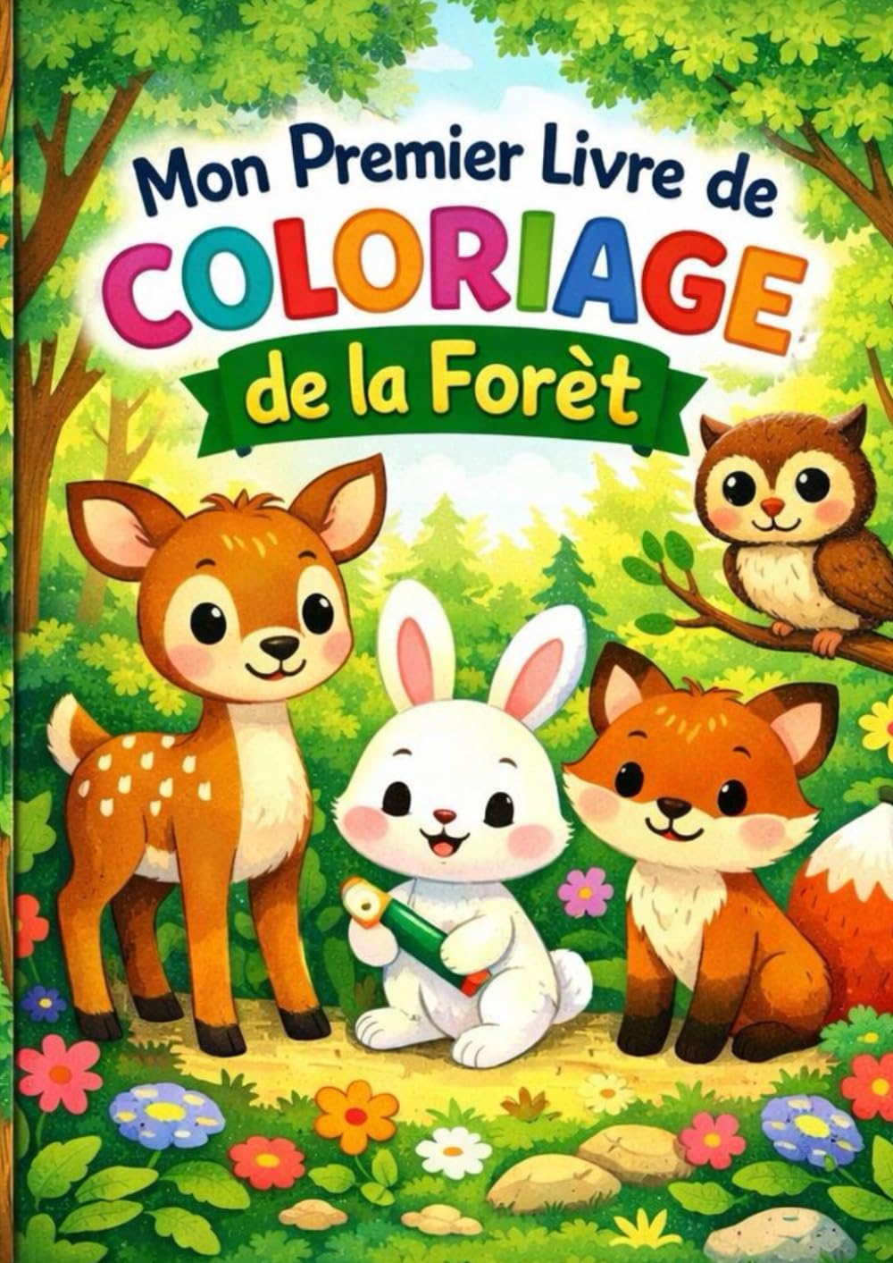 Livre de coloriage: Animaux de la Forêt – Livre de Coloriage pour Enfants de 3 à 11 Ans | 26 Pages (Adem’s collections)