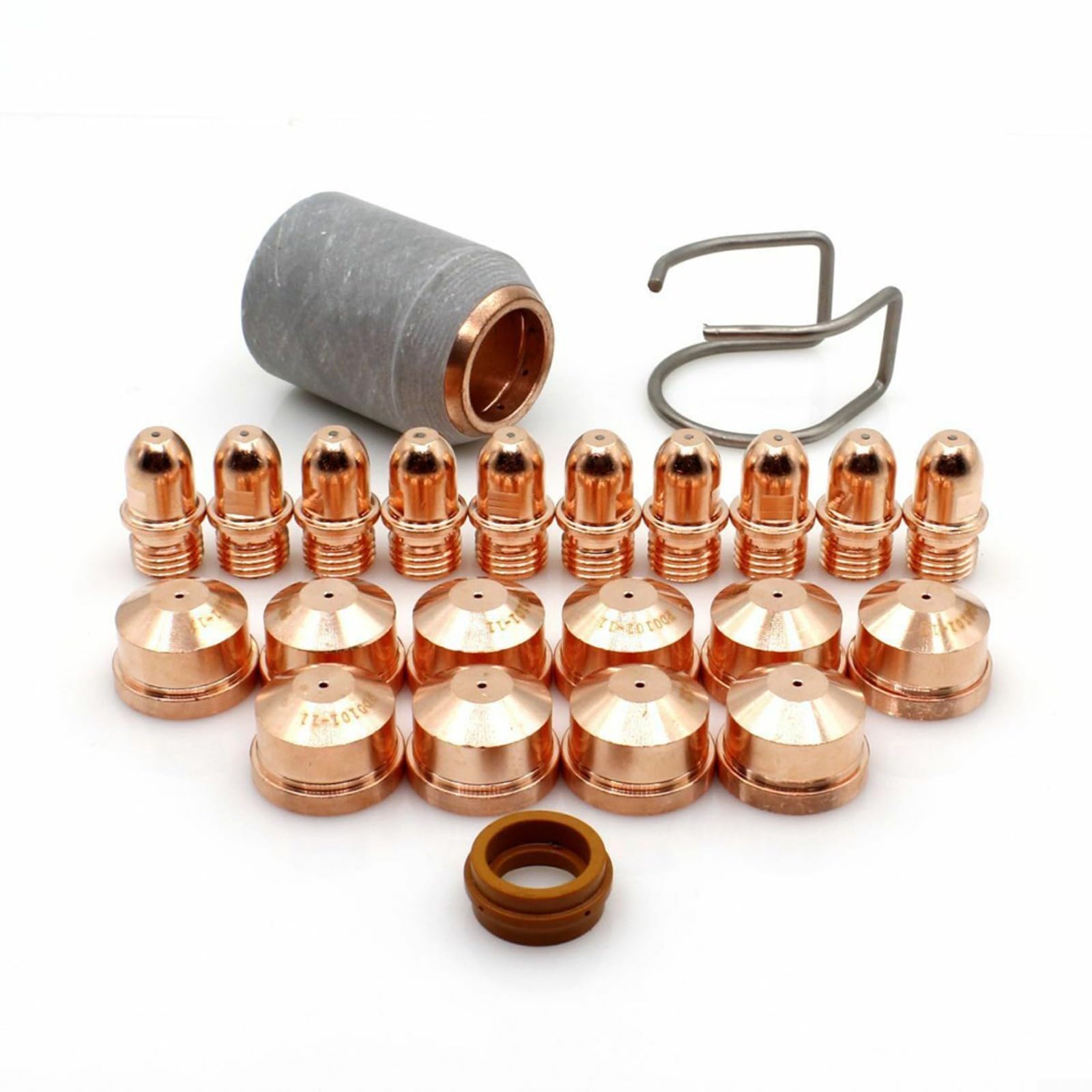 Juego de 23 antorchas de corte de plasma con electrodo PR0101 y boquilla PD0101 de 1,4 mm para máquinas de soldadura A101 para piezas de repuesto resistentes para metalurgia PC0109