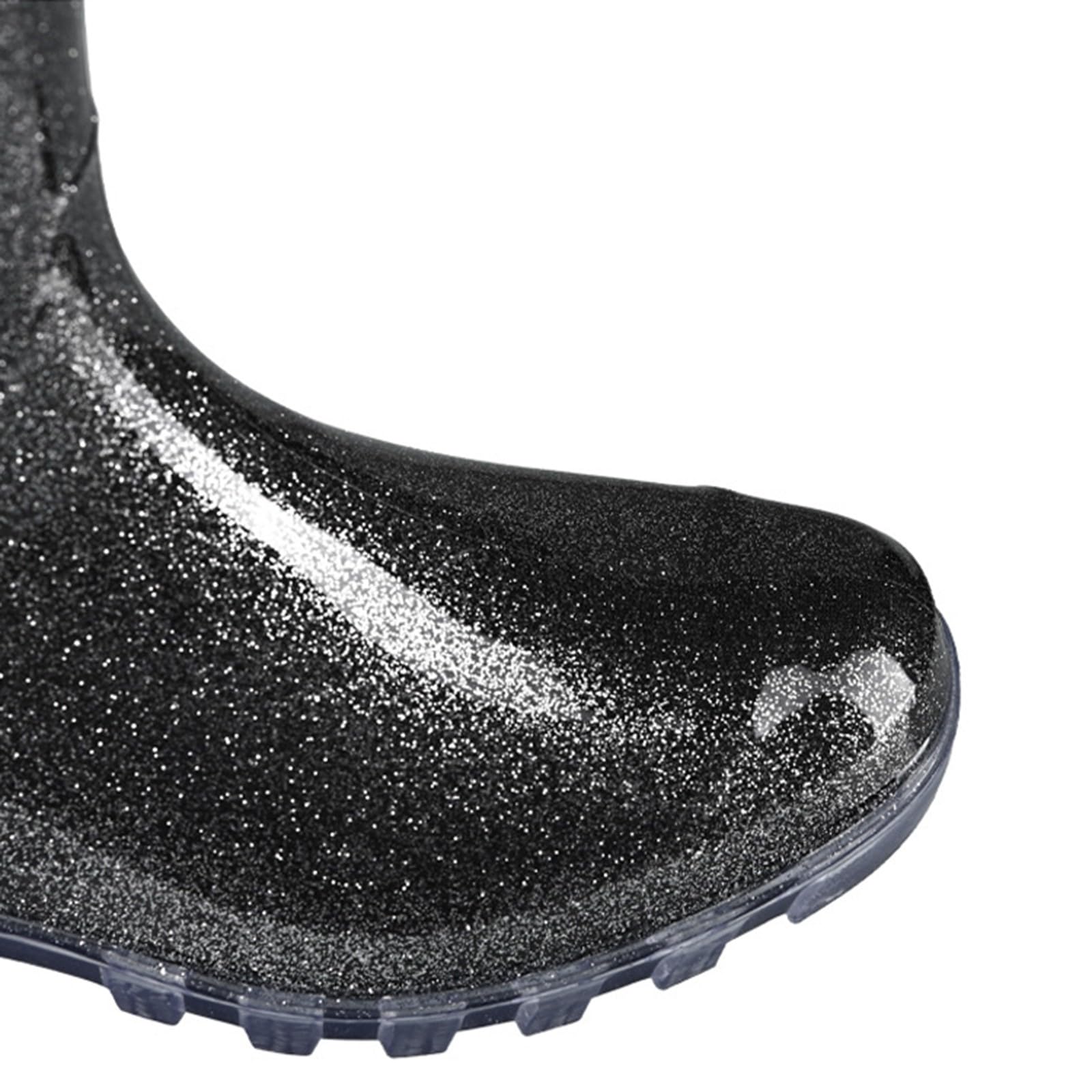 Genérico Botas De Agua Mujer Caña Alta, Zapatos Lluvia Mujer, Suela Gruesa Ligero Impermeables Antideslizante Galochas Casual Monocromo Cómodo Holgados Moda Botas Adecuado Para Clima Frío