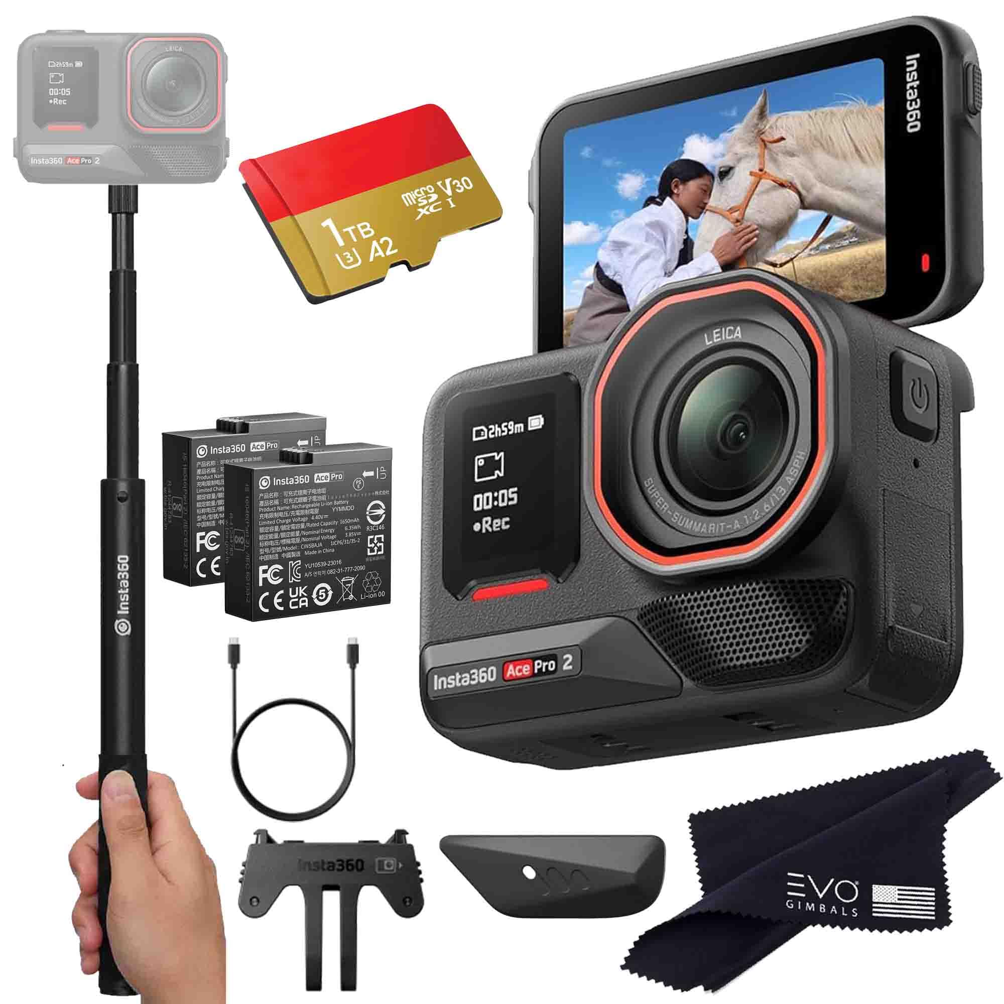 Insta360 Ace Pro 2 Basic Bundle- 8K Waterproof Action Camera Co-Engineered with Leica, Flagship 1/1.3" Sensor, 8K30, 4K60fps, Active HDR, 2.5" Flip Screen|Includes Invisible Selfie Stick (1TB)-image-28