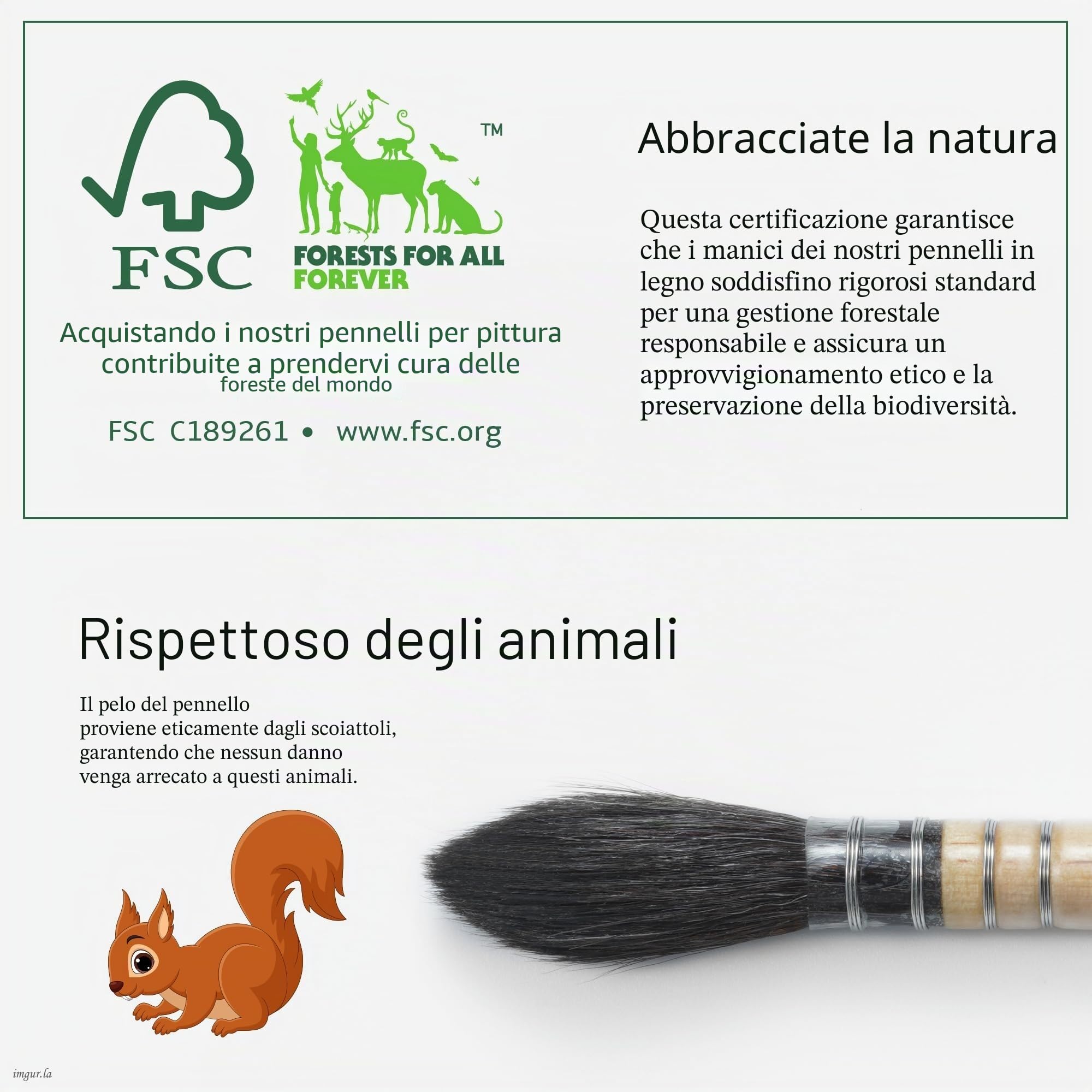 Artify - Pennelli professionali per acquerello, 3 pennelli da artista per acquerello a guazzo, 100% pennelli da scoiattolo, naturali a punta fine per un flusso costante e grande assorbimento