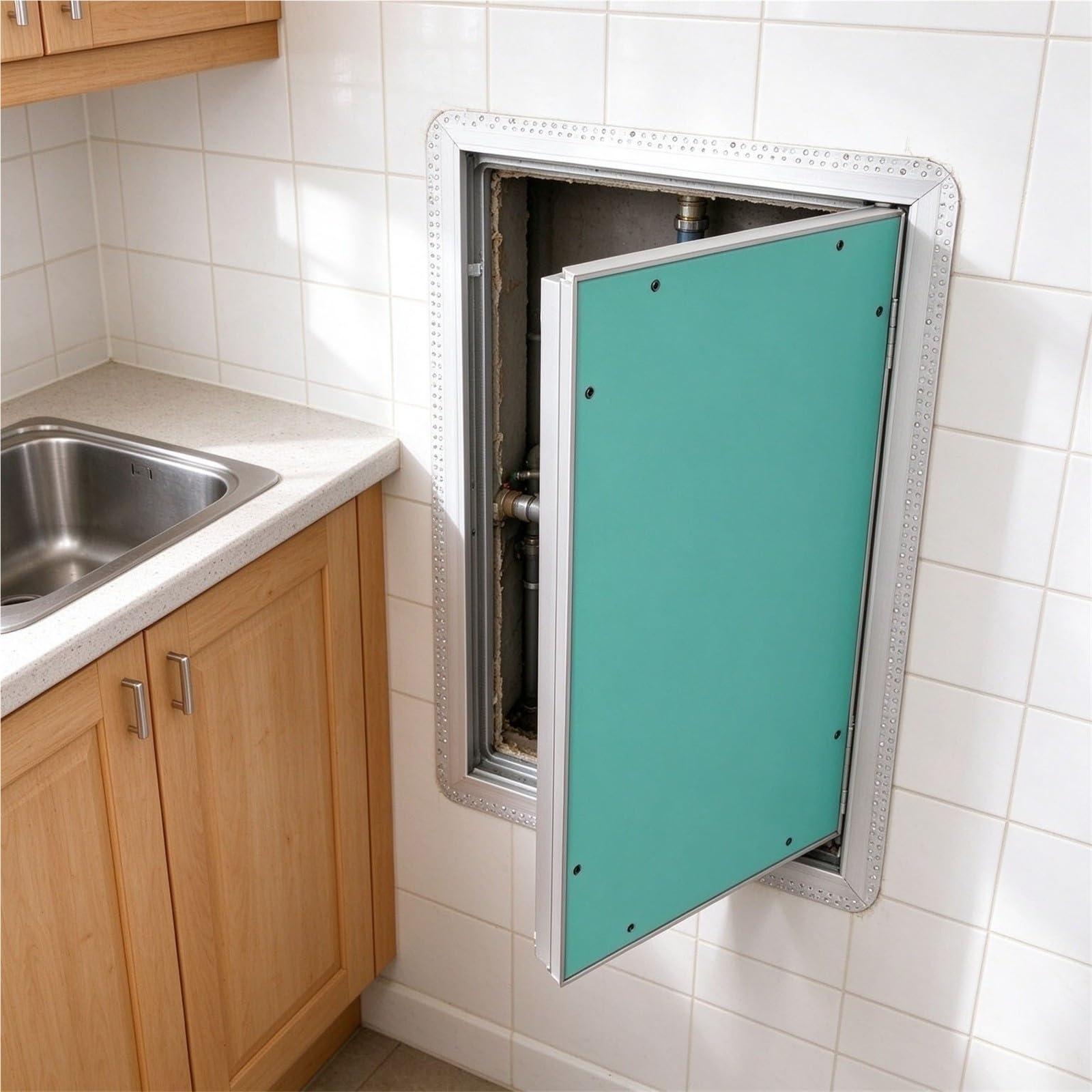 revisionsdeckel oder türen Türabdeckung Für Wand-Zugangsklappe, Lackierbare Press-Zugangsklappe Für Den Dachboden Für Die Verdeckte Inspektion Von Sanitär-(W H 85 x 85cm)