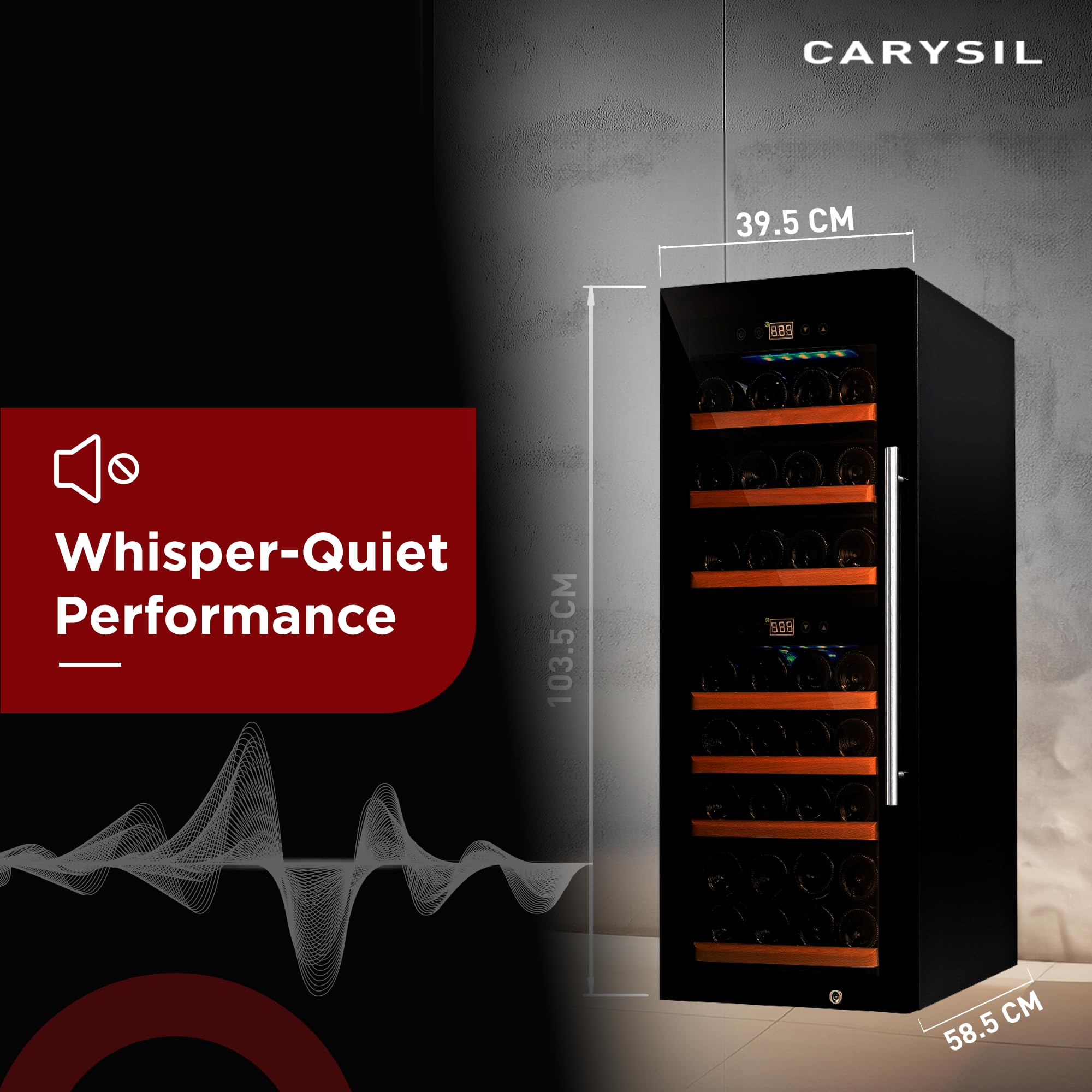 Carysil Wine Chiller 32 to 38 Pcs Bottle Capacity – 110 Liters CW -38 - Image 3 thumbnail