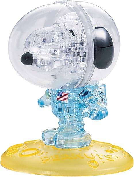 Amazon 35ピース クリスタルパズル スヌーピー アストロノーツ 立体パズル おもちゃ