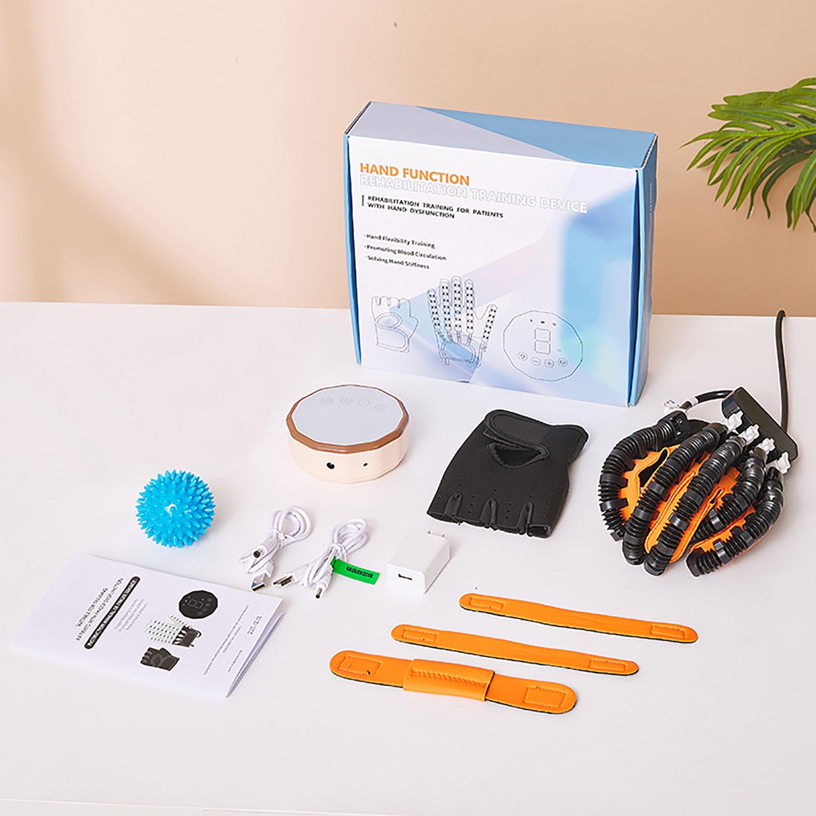 Gants robotisés de rééducation 2025, Aides à l'exercice des Mains, pour Patients Victimes d'AVC, d'hémiplégie, de paralysie cérébrale et d'arthrite(Size:s,Color:Main Gauche)