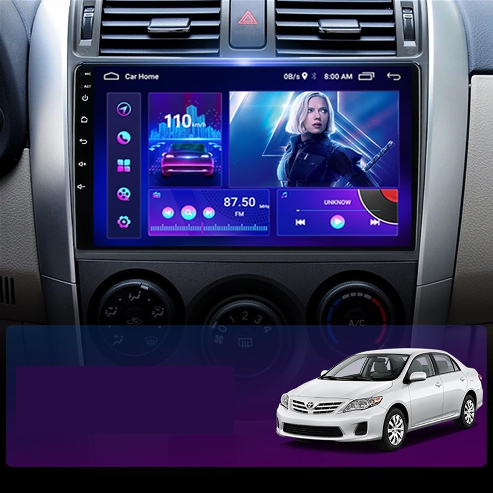 Nawigacja satelitarna Radio Samochodowe Nawigacja GPS Multimedialny Odtwarzacz Wideo Stereo(T3L P-DVR(Carplay))