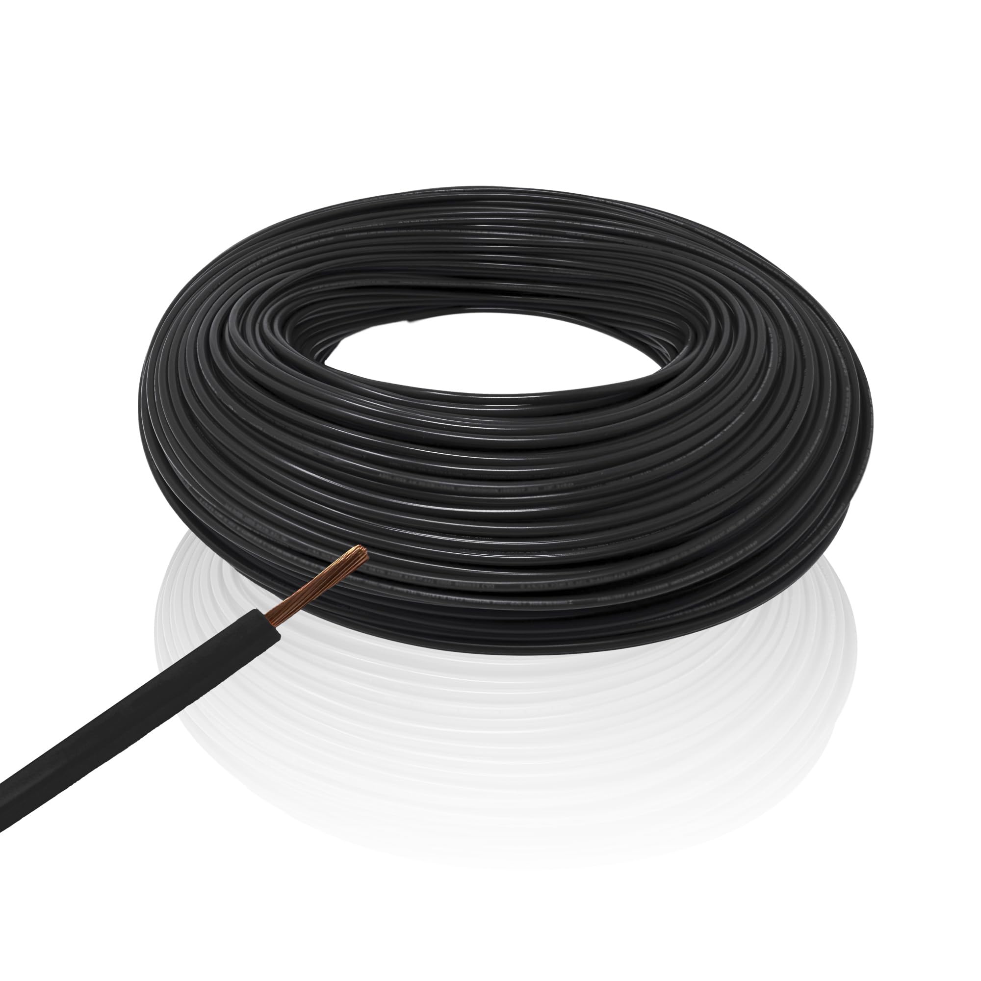 ケーブル電線 Amazon.co.jp: 電線 MTW 1AWG 50sq 黒色 1m 絶縁キャップ付き 【1m