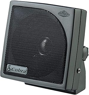 Cobra HG S100 - Dynamic External CB Speaker, Sound, Rugged Design , Black